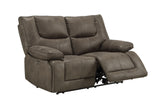 Harumi-Gray-Fabric-Power-Motion-Loveseat-W/USB-Sofas-&-Sectionals