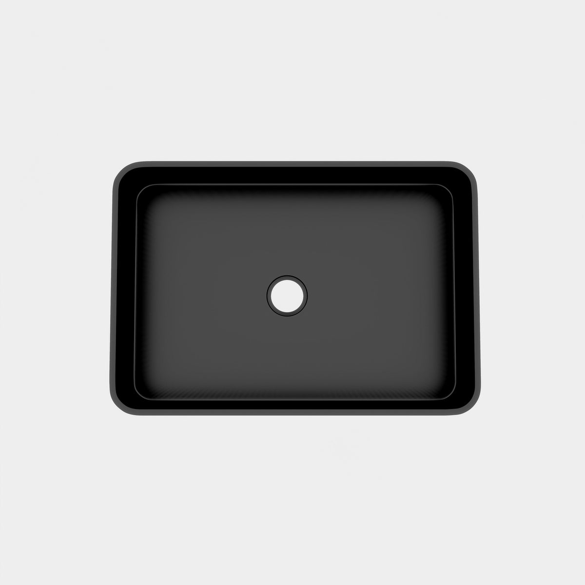BB17 Integrated Black Ceramic Bathroom Vanity Sink