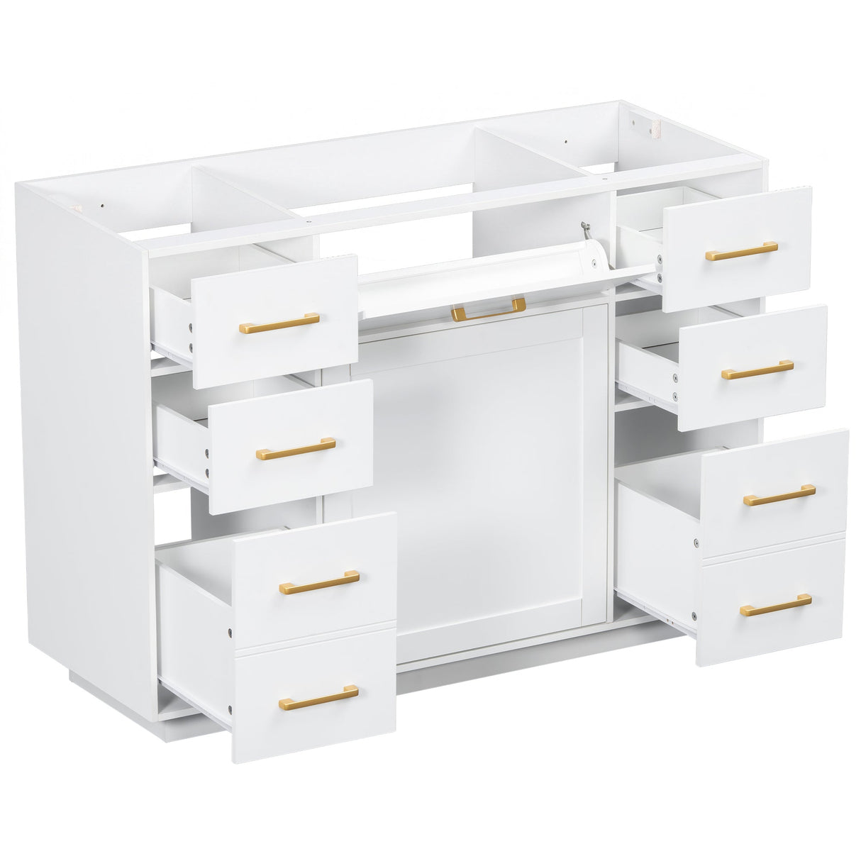 48" Bathroom Vanity without Sink, Cabinet Base Only