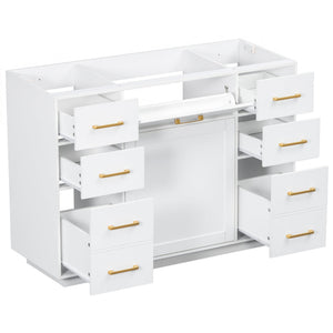 48" Bathroom Vanity without Sink, Cabinet Base Only