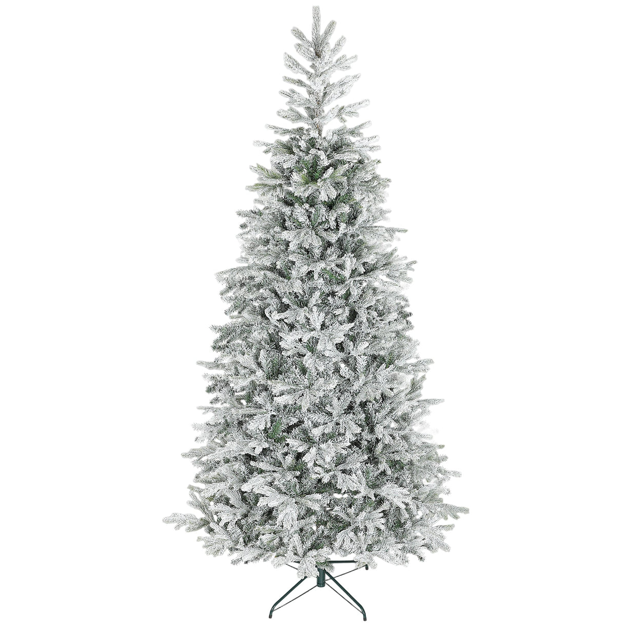 HOMCOM 9 ft Artificial Frosted Christmas Tree