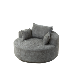 55'' Chenille Foam Single Swivel Chair