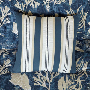7 Piece Cotton Sateen Comforter Set Blue California King