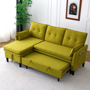 L-Shaped Reversible Chaise Sectional Sofa With Storage
