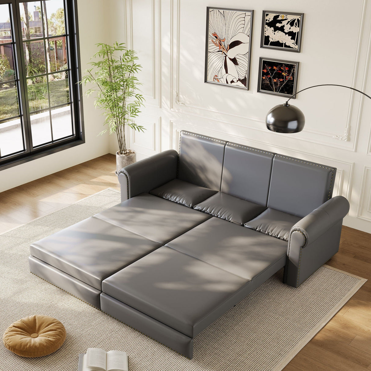 Chesterfield Sofa & Pull Out Bed