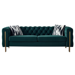 Chesterfield - Modern Tufted Living Room Sofa, 84.25''W Couch