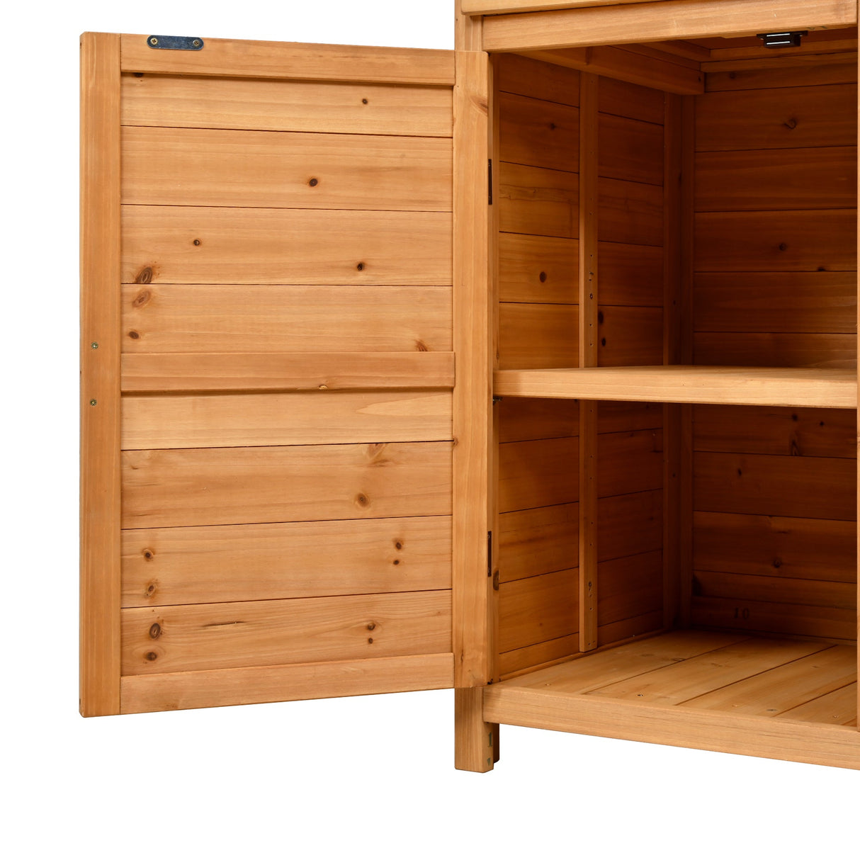 TOPMAX 65.7'' Tall Garden Potting Bench Table with Hutch