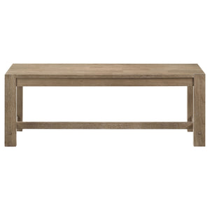 Malvika - Trestle Base Dining Bench - Brown