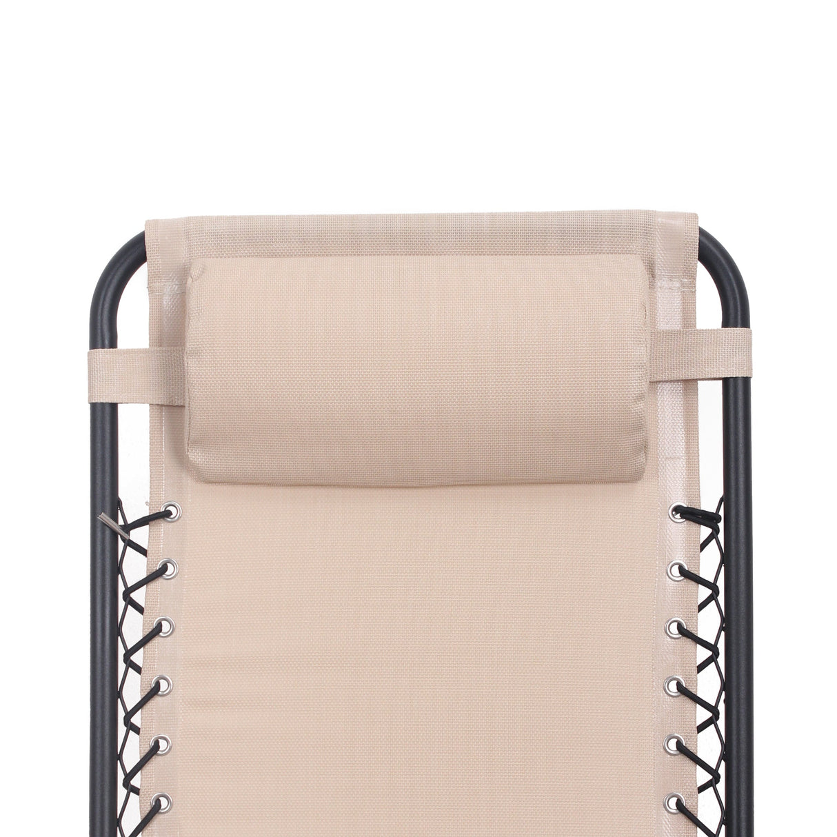 Zero Gravity Folding Lounge Chair with Headrest & Removable Tray