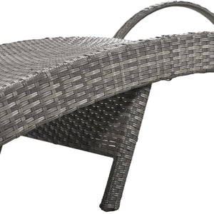 K&K 80'' Outdoor Wicker Chaise Lounge Chairs Set of 2