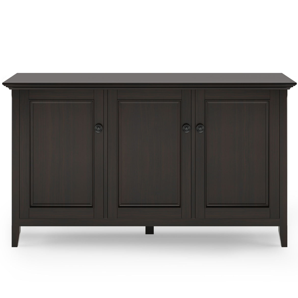 Amherst - Wide 3 Door Storage Cabinet - Hickory Brown