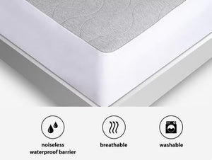 BedGear AIR-X Mattress Protector - Grey, Split Cal King (2pc)