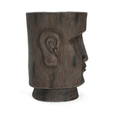 Outdoor Side Table - Easter Island Moai Statue Pedestal