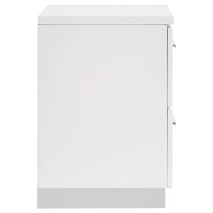 Dulcey - 2 Drawer Nightstand - Gloss White