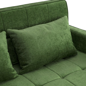 Loveseat Sofa Bed Sleeper With Reversible Backrest, Side Pockets, USB Ports, Phone Holder
