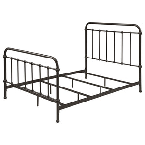 Livingston Metal Full Open Frame Bed Dark Bronze