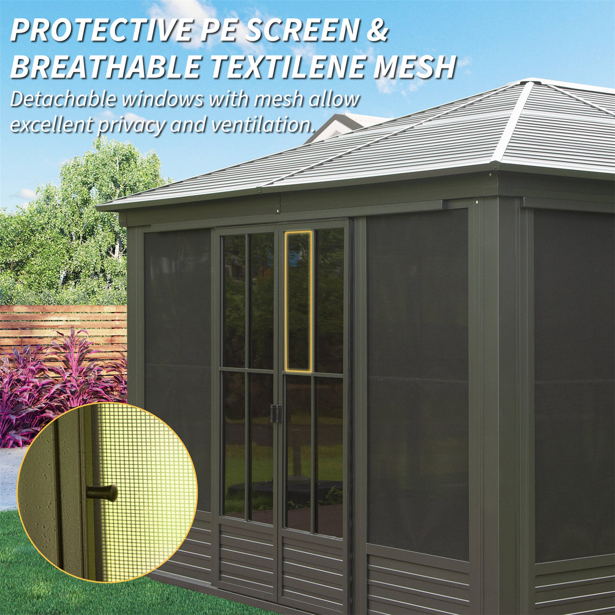 12x14FT Outdoor Sunroom Gazebo