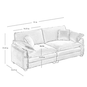 Modern Living Room Sofa 3 Pieces Set