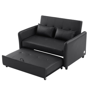 Convertible Sleeper Sofa Bed With 3 USB Ports