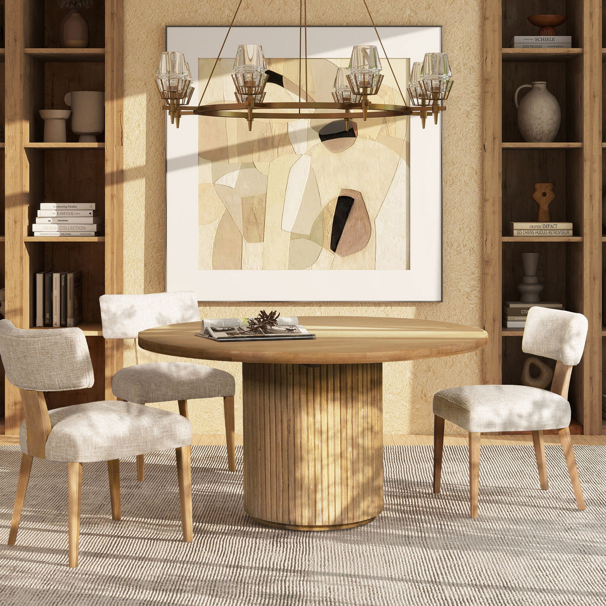 Louise - Split Back Upholstered Dining Side Chair (Set of 2) - Travertine Beige