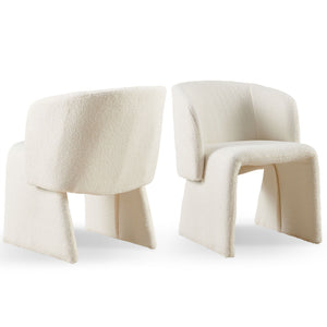 Modern Accent Chair Brown Single Sofa Chair, Upholstered Side Chair Teddy Comfy Chair For Dining Room / Bedroom / Living Room / Reception