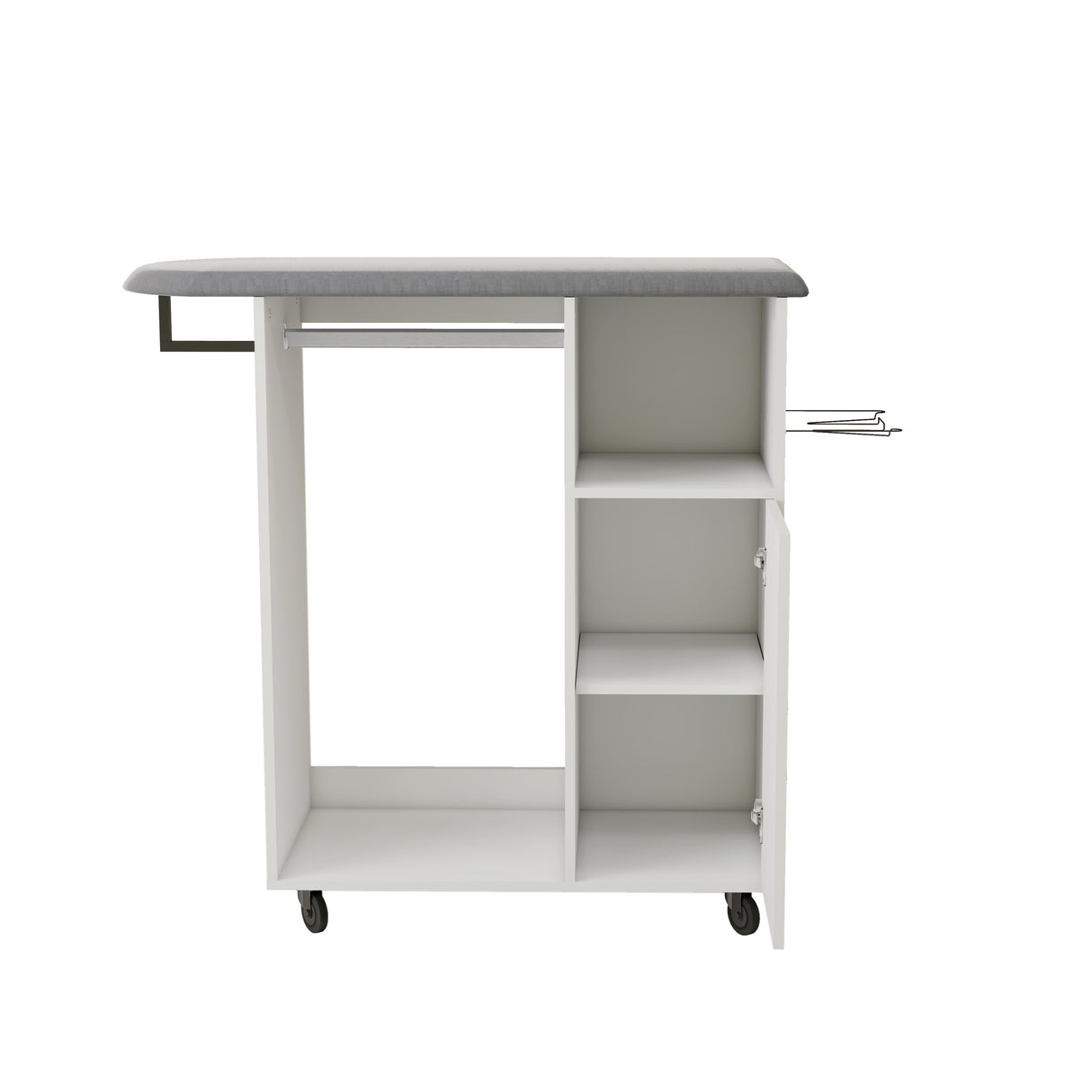 Ironing Cart with Rolling Ironing Board