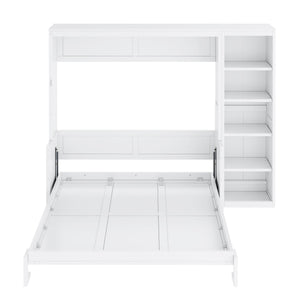 Sturdy Murphy Bed With Desk And Bookshelf