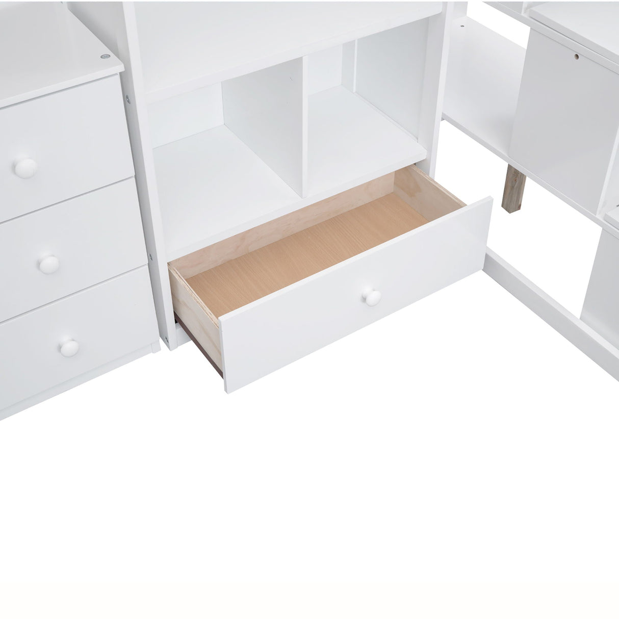 Loft Bed With L Shaped Desk, Drawers, Cabinet, And Storage Staircase Tuesday Morning Loft Bed With L Shaped Desk, Drawers, Cabinet, And Storage Staircase Tuesday Morning