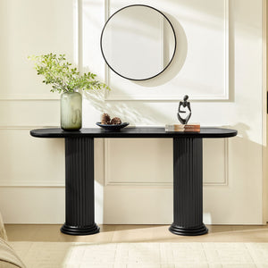 62.99 Inch Modern Design Console Table with Roman-Style Legs