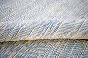Hand Woven Modern Solid Silver Wool 5x8 Area Rug
