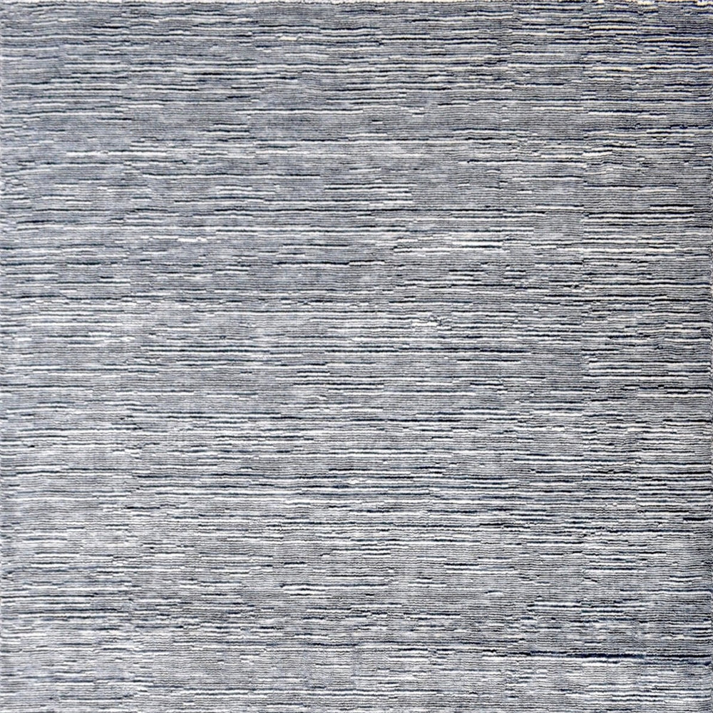 5x8 Solid Gray Rug | Handmade Wool  & Viscose Area Rug | TRD1007158
