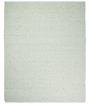 Modern Solid Design White Handwoven Wool Area Rug