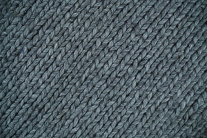 5x8 and 8x10 Braided Wool Solid Gray Hand Woven Soft Plush Area Rug
