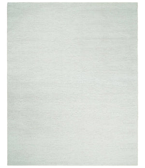 5x8 and 8x10 Braided Wool Solid White Hand Woven Soft Plush Area Rug