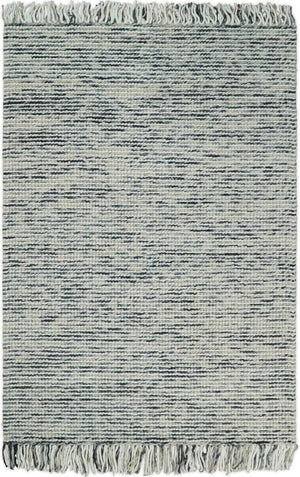 Hand Made Beige and Charcoal Wool Area Rug