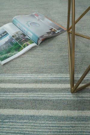 Gray Modern Style Hand Tufted Wool Area Rug