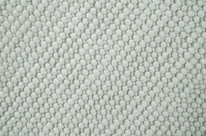 Contemporary Solid Design Ivory Handwoven Wool Area Rug