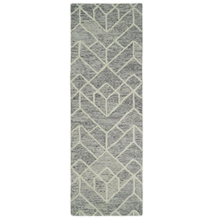 Modern Contemporary Beige Hand Tufted Wool Area Rug