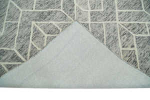 Modern Contemporary Beige Hand Tufted Wool Area Rug