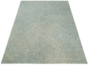 Beige Modern Style Hand Tufted Area Wool Area Rug