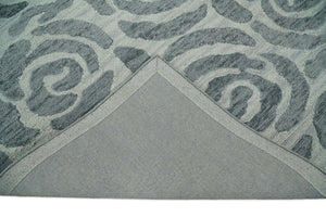 Hand Tufted Contemporary Gray and Silver Wool Area Rug