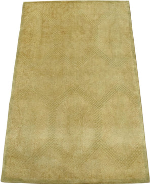 Modern Style Gold Hand Tufted Wool 5x8 Area Rug