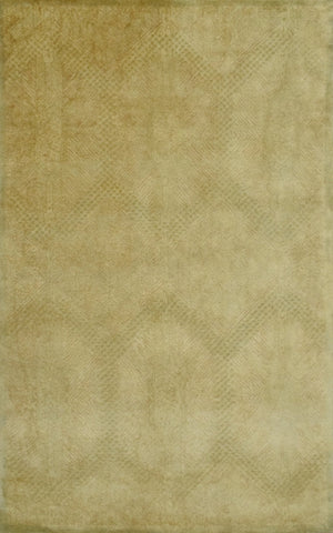 Modern Style Gold Hand Tufted Wool 5x8 Area Rug