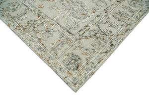 Hand Tufted Beige and Silver Wool Textured Loop 5x8 Area Rug