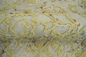 5x8 Hand Tufted Beige Wool Textured Loop Area Rug