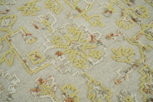 5x8 Hand Tufted Beige Wool Textured Loop Area Rug