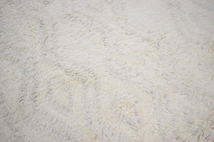 Quick Ship Modern Beige And Charcoal Hand Loom 4x6 Wool Rug