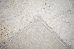 Quick Ship Modern Beige And Charcoal Hand Loom 4x6 Wool Rug