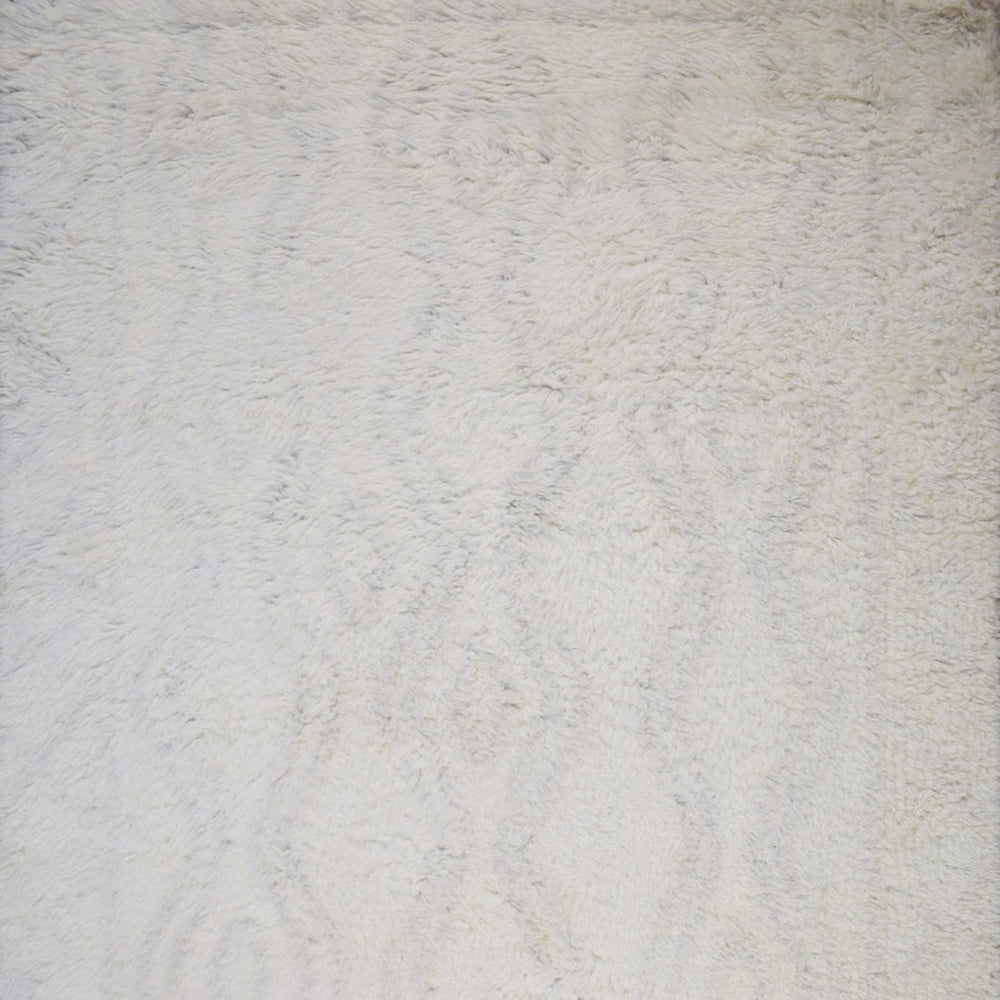 Beige and Charcoal Modern Handmade 5x8 Wool Area Rug