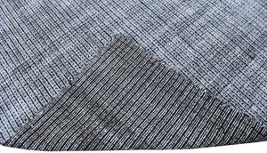 5x8 Silver and Black Modern Contemporary Hand Loom Viscose Area Rug